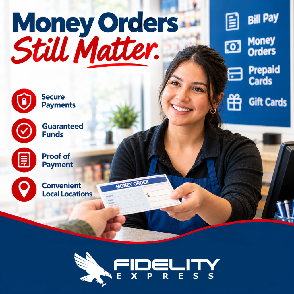 Money Orders with Fidelity Express